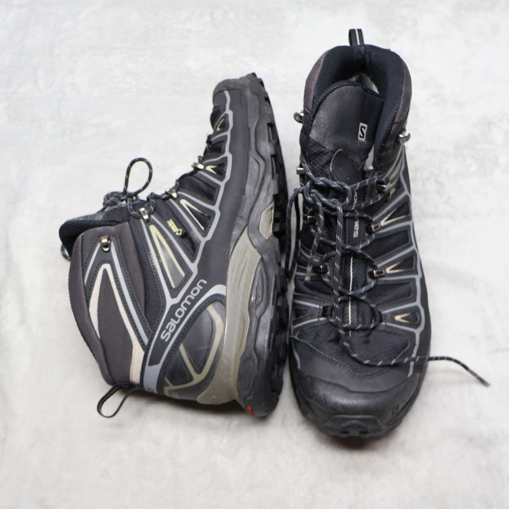 Salomon Mens 13 Hiking Boots Black X-Ultra Mid 2 GTX Gore-Tex Trail Waterproof